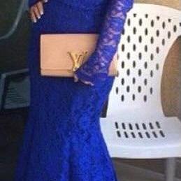 Sexy Royal Blue Prom Dresses, Lace Evening Dress,..