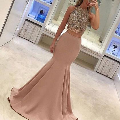 Pink Prom Dress,Prom Gowns, Pink Pr..