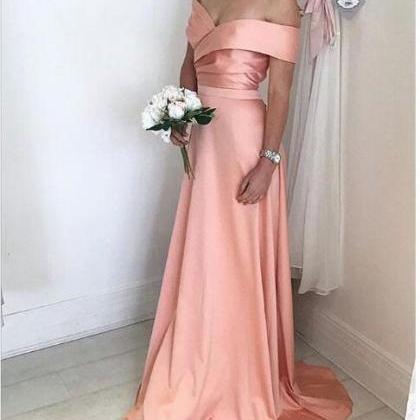 Sexy Pink Prom Dress ,evening Dress, Off Shoulder..