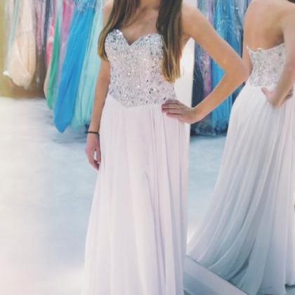 Charming Prom Dress,sweetheart Prom Dress,sequined..