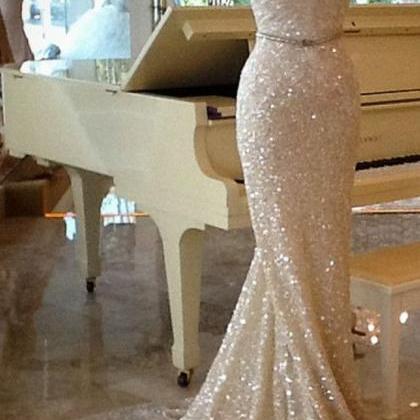 2017 Gorgeous Champagne Prom Dresses,sexy..