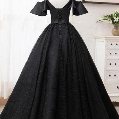 Beautiful Wedding Dress Black Prom Dress Classic..