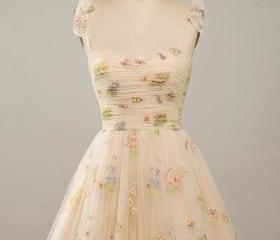 Sweetheart Beaded Straps Ruched Dress With Slit Champagne