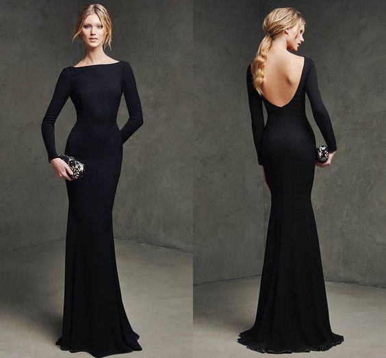 Backless Long Sleeve Gown Top Sellers ...