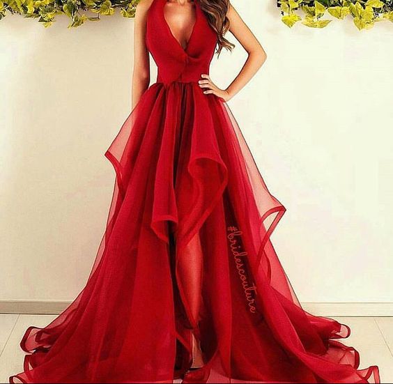 red couture gowns