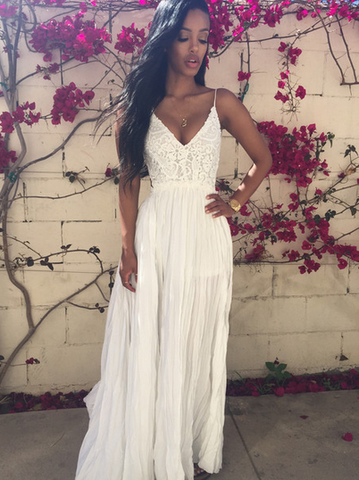 Sexy Prom Dress,white Prom Dress,lace Prom Dress,fashion Prom Dress,backless Prom Dress,long Prom Dresses,party Dress