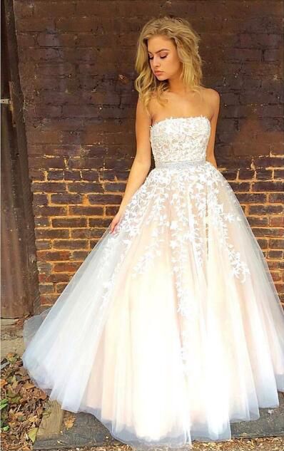 strapless prom dresses 2019