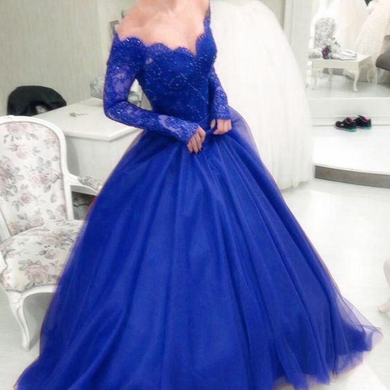 Lace Beadings Prom Dresses,a-line Prom Dresses ,royal Blue Prom Dresses,royal Blue Prom Dress,beaded Formal Gown,evening Gowns