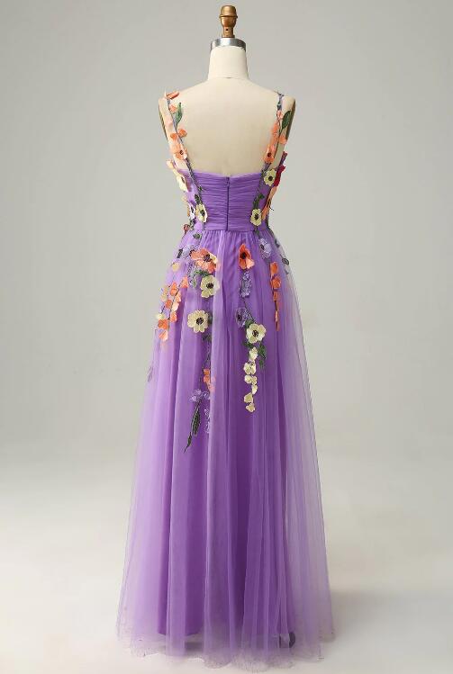 Beautiful Purple Spaghetti Straps Satin Layerer A Line Short 16th Birthday Outfits Formal Homecoming Dress main image 1