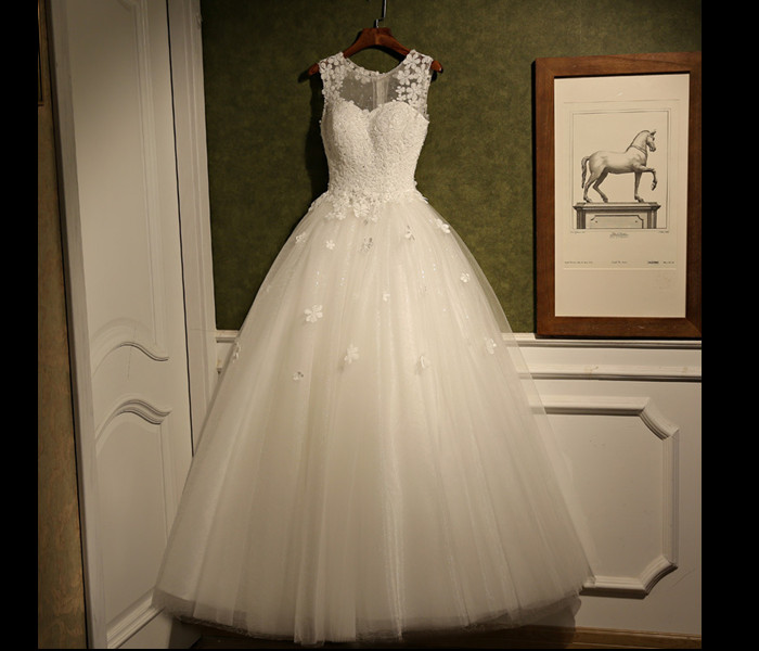 Weddings Wedding Dress Romantic Wedding Dress Appliques Wedding Dress Wedding Dress Scoop Wedding Dress White Wedding Dress