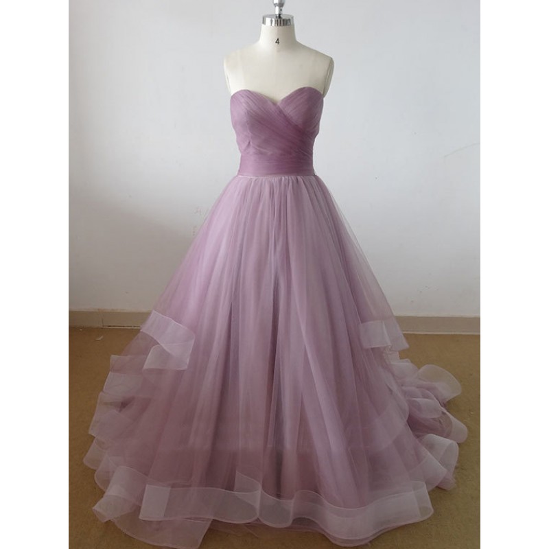 Weddings Sweetheart Tulle Prom Dress, Long Prom Dress, Prom Dresses, Prom Dresses 2016, Elegant Prom Dresses