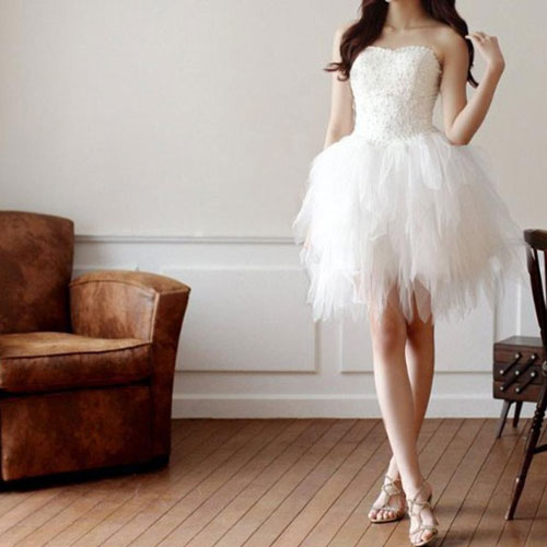 corset dress with tulle skirt
