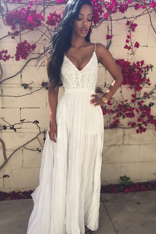 Sexy Prom Dress,white Prom Dress,lace Prom Dress,fashion Prom Dress,backless Prom Dress,long Prom Dresses,party Dress