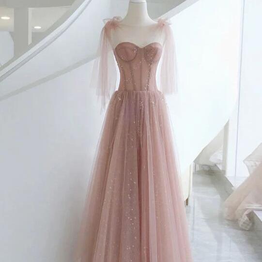 Elegant V-neck A-line Long Prom Dress Ideas, Evening Party Dresses,WGP1797 main image 1